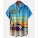 thumbnail image 3 of Camisas hawaianas de verano para hombre, camisas con estampado 3D para vacaciones en la playa, blusas casuales de manga corta para hombre, 3 of 5