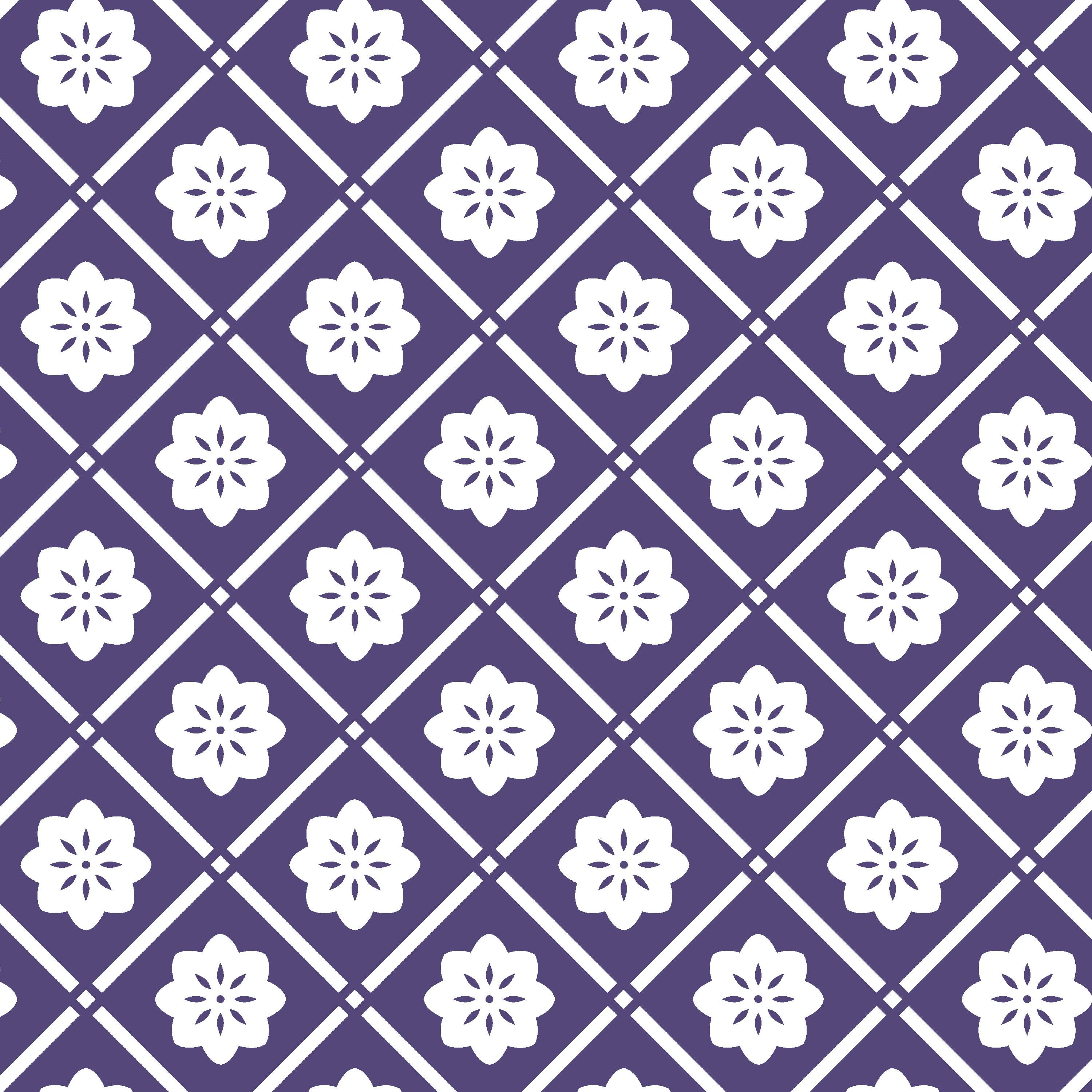 Waverly Inspirations 100% Cotton 18" x 21" Chevron Pansy Precut Fat Quarter, 5 Pieces Bundle