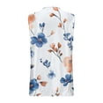 thumbnail image 7 of Homenesgenics Tank Tops for Women Plus Size Casual Wear V-Neck Satin Floral Print Tank Top,Sleeveless Shirts,Summer Vest White M, 7 of 7