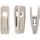 thumbnail image 1 of Paquete de 20 ganchos para perchas de terciopelo, ganchos para perchas de terciopelo color marfil, ganchos resistentes con dedos flocados, perfectos para usar con perchas de terciopelo de, 1 of 7