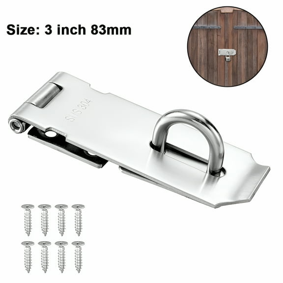 TALENO 1 piece anti-rust and corrosion-resistant lock latch; padlock shed door bolt lock for doors,windows,cabinets,garage garden