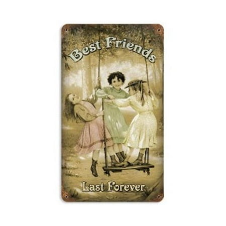Past Time Signs PTS266 Best Friends Forever Home And Garden Vintage Metal (Best Metal Groups Of All Time)