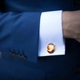 thumbnail image 4 of Shell Men's Shirt Cufflink Stainless Steel Dress Accessory for Formal Occasions, 4 of 6