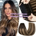 thumbnail image 4 of Hidden Secret Clip in Extensions Real Hair Wire in Weft One Piece THICK Human Hair Extensions Headband With 4 Clips Adjustable Balayage #2T2P6, 4 of 13