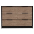 thumbnail image 2 of Newboti Furniture 4 Drawer Double Dresser Maryland, Bedroom, Black / Pine 39161, 2 of 7