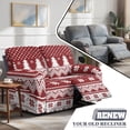 thumbnail image 3 of TSOVTHRID Christmas Tree Snowflake Print Loveseat Couch Covers 6-Piece Loveseat Recliner Covers with Elastic Bottom Stretch Polyester Furniture Protector for Love Seat Sofa Christmas Decor, 3 of 7