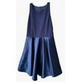 thumbnail image 2 of Un Deux Trois BLUE Kids' Shimmer Fit & Flare Dress, US 16, 2 of 2