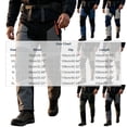 thumbnail image 4 of USNSM Men's Snow Ski Hiking Pants Waterproof Winter Fleece Lined Pants Elastic Waistband Outdoor Climb Pocket Pants Gray XXXL, 4 of 9