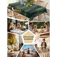 thumbnail image 5 of Green Forest Table Cloth, Pine Tree Summer Botanical Modern Art Waterproof Tablecloth for Rectangle Tables, Reusable Washable Fabric Table Cover for Restaurant Kitchen Dining Tables 54"x108", 5 of 6