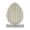thumbnail image 3 of VHC Brands Bunny Hop Corrugated Metal Egg w/Base 8x11, Spring Decorations, Home and Table Decor, Spring and Easter Figurines, 3 of 4