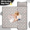 thumbnail image 4 of Beige Baseballs with Hearts Pattern Toddler Nap Mats for Kids Preschool,Sleeping Mat Bag or Kids,Toddler Sleeping Bag,Toddler Nap Mat or Daycare, 4 of 6