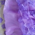 thumbnail image 6 of Tisuna Girls Summer Floral Short Sleeve Dress Tutu Party Gown With Puffy Skirt For Toddler Kids Breathable Cozy Casual Playwear Dress Purple Size 4-5 Years, 6 of 6