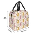 thumbnail image 2 of Pofeuu Yellow Pueple Rabbit Print Lunch Bag Lunch Box Large Capacity Insulated Lunch Bag for Adult, Leakproof Reusable Lunch Tote Bags for Work, 2 of 5