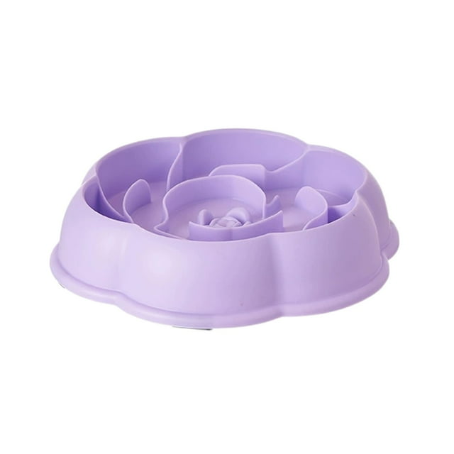 Slow Feed Bowls for Durable TPR Design Mitigates Gulping Indoor Use Cat Dog Bowls for Slow Eating