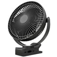thumbnail image 1 of Ventilador de flujo de aire con clip, batería recargable USB de 5 pulgadas, 1 of 5
