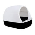 thumbnail image 4 of Hooded Cat Litter Box Durable for Indoor Cats Easy to Clean Kitty Litter Pan Black, 4 of 8