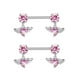 thumbnail image 4 of Pendientes de barra,Pendientes de barra industrial,regalo elegante y artesanal,Joyas para piercing corporal Suministros elegantes para bodas,Piercing Barra Moda Titanio Fiesta Mujer,Pendientes, 4 of 8