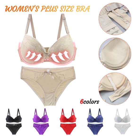 Yourumao Lace Bras for Women Wirefree Push up T-shirt Bras Cotton Comfortable Bralettes Cozy Breathable Full Figure Bras Sets