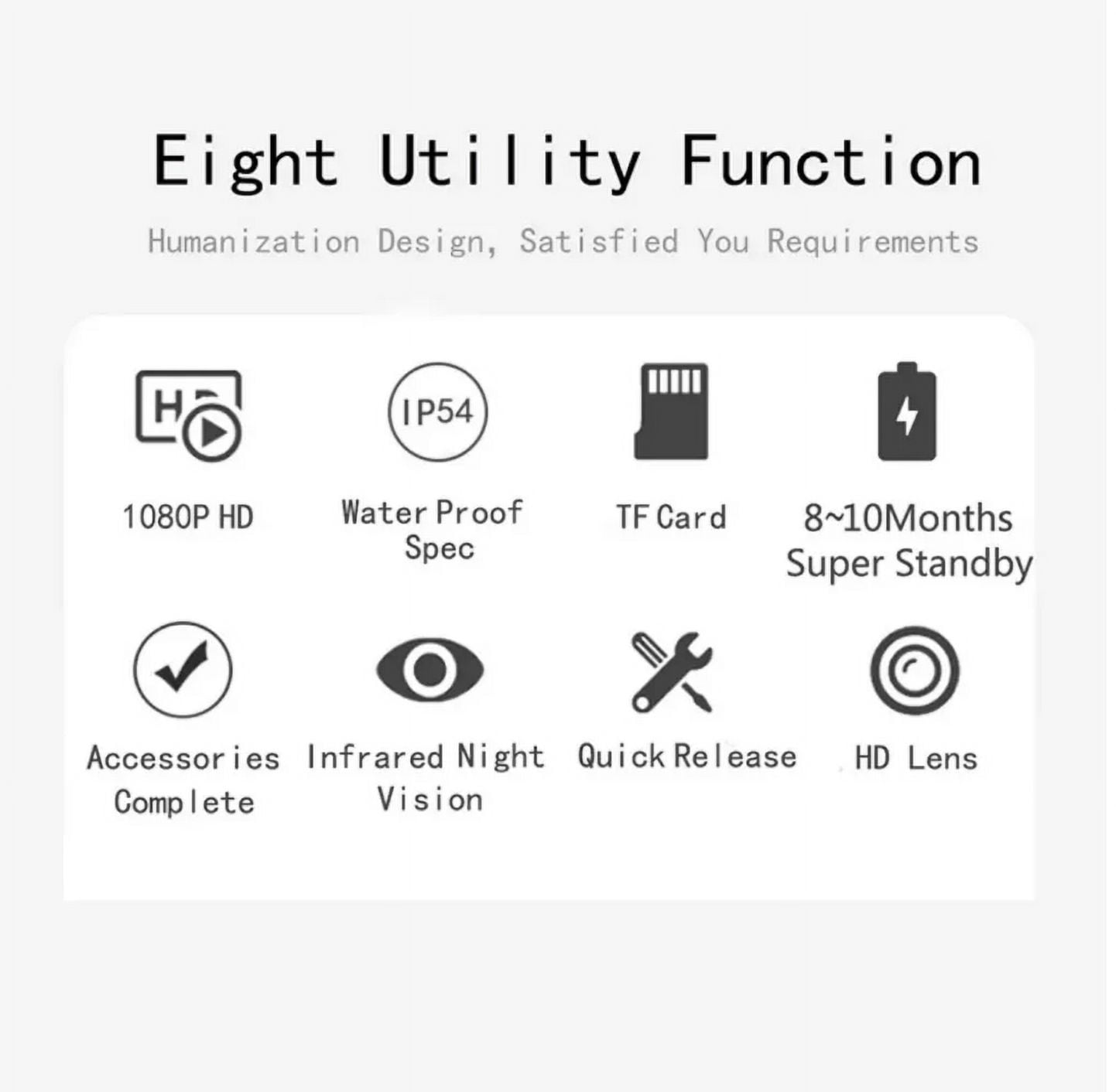 Outdoor Security Camera 16MP 1080P Wildlife Hunting Trail and Game Camera Motion Activated 2.0 Inch IP54 Waterproof with 34 Infrared Light Camera, Outdoor Infrared Night Vision Hunting Scouting Camera