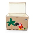 thumbnail image 4 of HYGGE + Animial Toy Storage Bin with Lid 20.8" x 13" x 13" Durable fabric & lightweight design. Great for storing toys, books, linens, games, clothing, baby products & more! (Bird), 4 of 4