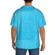 thumbnail image 3 of Fotbe Sky Blue Glitter Camisa Estampada de Manga Corta para Hombre, Casual de Verano, Estilo Playero, Sin Arrugas-XX-Large, 3 of 5