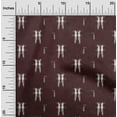 thumbnail image 1 of oneOone Polyester Lycra Fabric Ikat Style Kasuri Printed Fabric 1 Yard 56 Inch Wide, 1 of 4