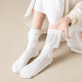 thumbnail image 4 of Sookeceks 6 Pairs Summer Cotton Crew Socks for Women, Soft Womens Trouser Socks for Casual Dress Size 5-9, 4 of 7