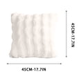 thumbnail image 3 of Dvumao Corduroy Pillow Cover 17.7x17.7 In Polyester for Sofa Couch Wave Faux Throw Pillow Cover, 3 of 7