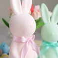 thumbnail image 4 of Spring Clearance Easter 3 Pack Pastel Flocked Bunny Kit - for Spring Table, Indoor Decoration, Home & Party, Different Sizes, 4 of 8