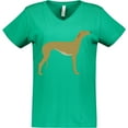 thumbnail image 3 of Inktastic Greyhound Women's V-Neck T-Shirt, 3 of 5