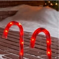 Home Accents Holiday 8Pack 10inch Candy Cane Pathway Lights