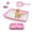 Pink, variant on Cat Litter Box Set, Small Kitten Starter Kit, Includes Litter Box, Litter Scoop, Double Dish Feeding Bowl, Cat Mouse Toy, Kitty Ball Toy, Pink