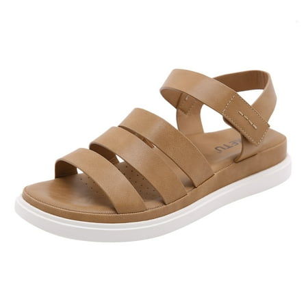 

KI-8jcuD Sandals With Arch Support Summer Latest Cushion Thick Sole Beach Sandals For Women Pu Sports Casual Outdoors Women Sandals Size 12W With Heels Floral Sandals For Women Sandal Slides For Wom