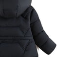 thumbnail image 4 of Luvrsol Girls Faux Fur Trim Hood Winter Puffer Coat, Mid‑Length Zip‑Up Kids Cold Weather Outerwear 100-140, 4 of 4