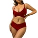 thumbnail image 1 of Underwire Trajes de Baño para las Mujeres Color Sólido Dos Piezas de Cintura Alta, Delgado Y Sexy Trajes de Baño de Bikini para Mujeres, 1 of 6