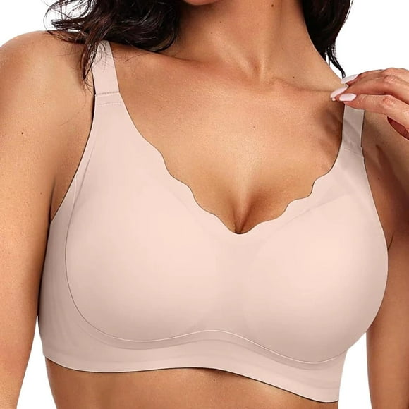 Brasier Sujetador Push up Cómodo sin Aros para Mujer, sin Parte Inferior Fina Extra Grande