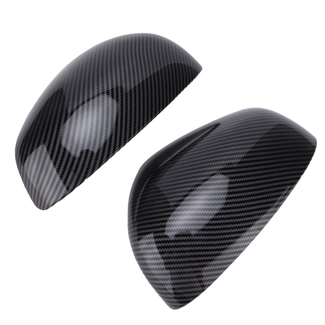 Rear View Mirror Cover Exterior Mirror Housing Pair Rearview Mirror Stick On Protective Housing Replacement For Smart Fortwo/Forfour 453 2015-2021Carbon Fiber Style
