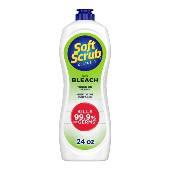 Soft Scrub Antibacterial Cleaner with Bleach Surface Cleanser, 24 Fluid Ounces