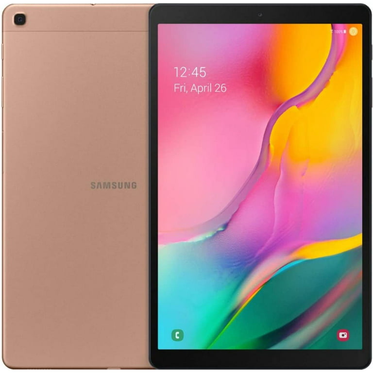 Samsung Galaxy Tab A 10.1-inch Touchscreen (1920x1200) Wi-Fi Tablet Bundle,  Exynos 7904A Processor, 3GB RAM, 128GB Memory, BMali-G71 MP2 Graphics,  Bluetooth,Mazepoly Case, Android 9.0, Gold 