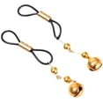 thumbnail image 1 of 2Pcs No Piercing Nipple Jewelry Stainless Steel Bells Dangle Fake Nipple Rings, Metal, no gemstone, 1 of 2