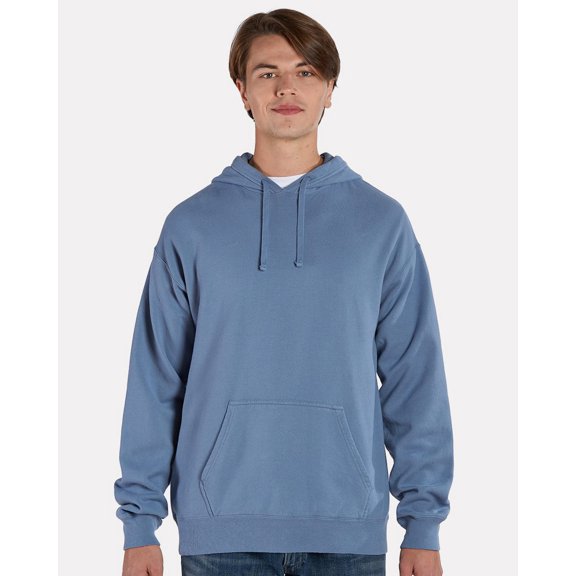 New - MMf - ComfortWash by Hanes - Garment Dyed Unisex Hooded Pullover Sweatshirt