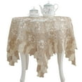 thumbnail image 2 of Lace Polyester Round Tablecloth Embroidery Round Table Cloths for Party Wedding Kitchen Dining Home Decorations, 2 of 9