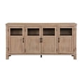 thumbnail image 2 of Deen 75 Inch Sideboard Buffet Server- 3 Cabinets- 4 Doors- Brown Wood, 2 of 6