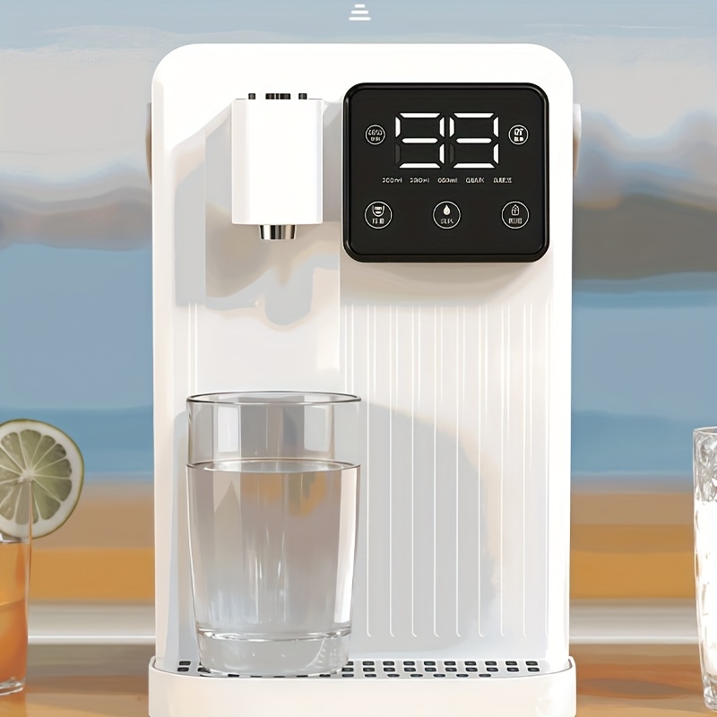Desktop Instant Hot Water Dispenser - 3-Second Heating, Smart Child Lock, 13 Temp & 3 Flow Settings, LED Display, Detachable Handle, Gift