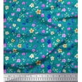 thumbnail image 1 of Soimoi Polyester Crepe Fabric Flower Watercolor Printed Craft Fabric by The Yard 42 Inch Wide, 1 of 3