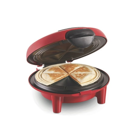 Hamilton Beach Quesadilla Maker, 8" Round, Makes 6 Wedges, Red