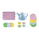 thumbnail image 3 of Juego de té pequeño para niña, juguete de simulación, juego de rol educativo, juego de fiesta de té para Azul, 3 of 9