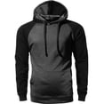 thumbnail image 2 of Ma Croix Men's Heavyweight Premium Pullover Hoodie Two Tone Raglan, 2 of 4