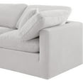 thumbnail image 5 of Meridian Furniture Indulge 94" Velvet L-Shaped Modular Sectional in Cream, 5 of 9