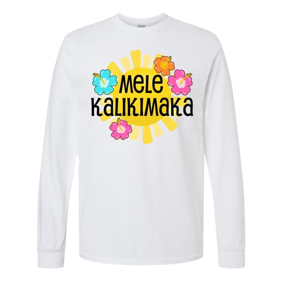 Inktastic Mele Kalikimaka Long Sleeve T-Shirt